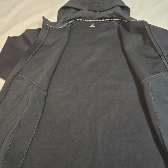 Under Armour Men's Black/ Unstoppable Fleece Full Zip-up Performance Jacket - Picture 3 of 7